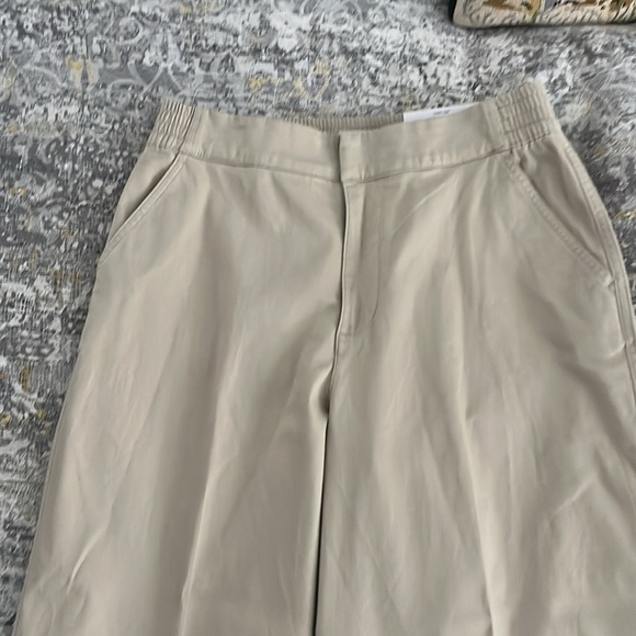 Khaki high rise wide leg pants - Picture 1 of 9